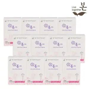 유기농 순면 유기농본 생리대 탐폰 레귤러 12P 12팩