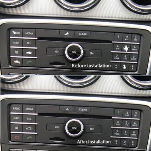 호환 메르세데스 벤츠 GLA CLA GLE GLS X156 C117 W166용 블랙 자동차 중앙 제어 CD 번호 키 멀티미디어 볼