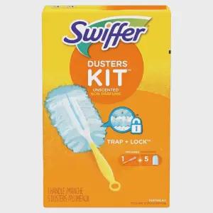 스위퍼 더스터 먼지떨이 스타터 키트 180 손잡이 30cm + 리필 5p 혼합색상 1세트