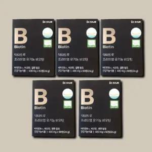 [기타] 닥터트루 프리미엄 유기농 비오틴 60정 5개