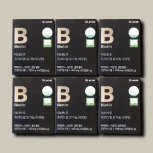 [기타] 닥터트루 프리미엄 유기농 비오틴 60정 6개