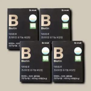 [기타] 닥터트루 프리미엄 유기농 비오틴 60정 4개