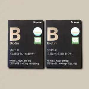 [기타] 닥터트루 프리미엄 유기농 비오틴 60정 2개