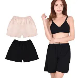 국산 여자 와이드 인견속바지 5부 원피스속바지 인견와이드속바지 여자인견속바지