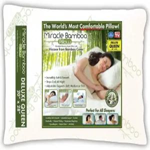 온텔 미라클 파쇄 메모리 폼 베개 대나무 커버의 비스코스 퀸 화이트