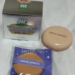 [톤업크림/파데프리선쿠션] 체이싱래빗 올어바웃 글로우 커버 선쿠션 15g(+핑거퍼프)