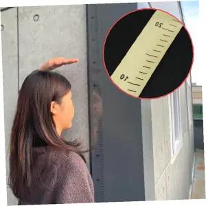 아이 키 측정 스티커 부착형 신장 재는 자 투명 눈금 표시 성장 기록 벽면 도어