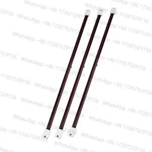 호환  500mm 1KW 220V 루비 컬러 할로겐 적외선 석영 튜브 IR 램프 요소 히터 4개신발 용