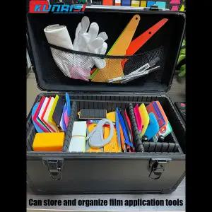 호환  휴대용 알루미늄 합금 도구 상자 하드웨어 도구 하드 보관 케이스 보관 파티션이있는 카메라 장비 상