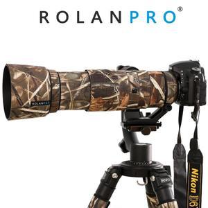ROLANPRO 니콘 AF-S 200-500mm f/5.6E ED VR 렌즈 커버 코트 방수 총기 케이스 보호 슬리브 200 500mm 천