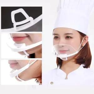 김서림 방지 코팅 투명 위생 조리용 마스크 X10 식당 주방 조리사 음식점 입가리개