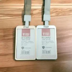 bns 알루미늄 골드 실버 목걸이형 사원증 케이스세로형 사원증케이스 학생증케이스