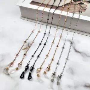 패션잡화 선글라스 안경테 안경줄 비즈 체인 목걸이 안경스트랩 여성용 메탈 안경끈