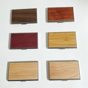 이니셜 각인 가능 남성 여성 선물 우드 명함 꽂이 보 명함케이스 명함집 카드케이스