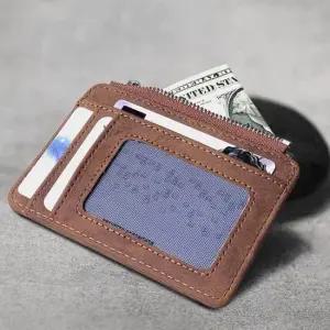 브라운 카드지갑 남자 인조가죽 카드홀더 인조가죽 브라운 카드홀더