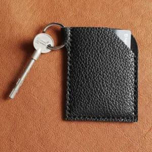 가죽 키홀더 카드지갑 시크블랙오플 키링 키링카드지갑 카드지갑키링 남성지갑 가죽지갑