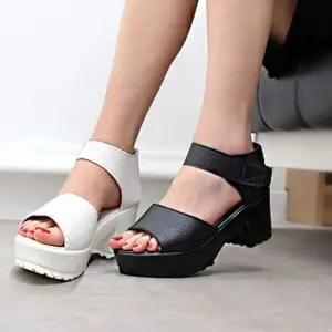 여자 여름 패션 통굽 가보 찍찍이 스트랩 키높이 샌들 여자샌들 통굽샌들 여자통굽샌들