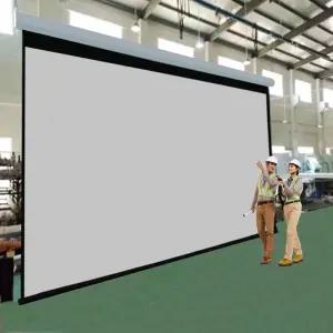 대형 와이드 영화관 리모컨 회의실 전동 화면 강당 캠핑 스크린 강의실 빔프로젝터 가정용