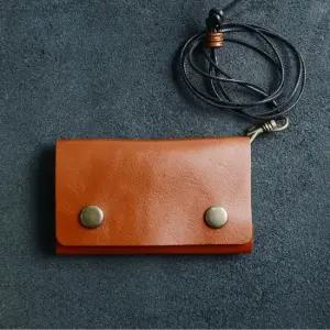 가죽 직사각 목걸이카드지갑 명함지갑 목걸이카드지갑 남성지갑 가죽지갑 미니지갑