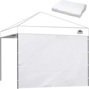 플래그리 10x10 팝업 캐노피 측벽 - PC 300D 방수 부착형 텐트 벽 1개 야외 이벤트용 프라이버시 그늘막