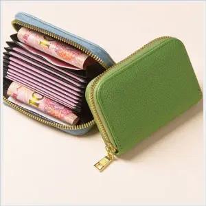 심플 베이직 대용량 아코디언 지퍼형 카드지갑 대용량카드지갑 카드지갑대용량