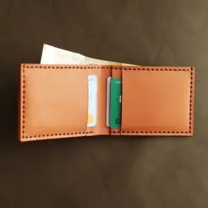 수제 지폐높이 가죽 지갑 베지터블 파라핀카멜 반지갑 남성지갑 가죽지갑 미니지갑