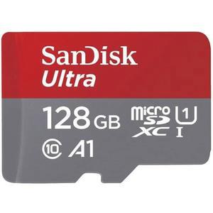 [미국배송] 샌디스크 128GB 울트라 마이크로SDXC UHS-I 메모리 카드 - 최대 140MB/S C10 U1 풀 HD A1 마이크로 SD SDSQUAB-128G-GN6MN