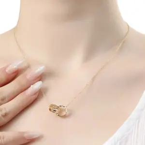 비쥬홀릭) 실버925 골드도금 볼드 투링 여자목걸이 패션목걸이 은목걸이 925목걸이