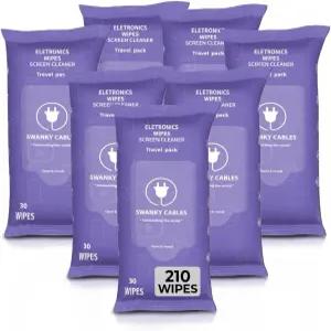 스완키 케이블 스크린 클리너 물티슈 스크린용 전자 - 렌즈 휴대폰 TV 및 모니터 청소용 컴퓨터 테크
