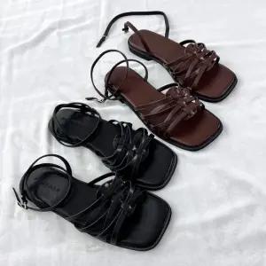 슈즈플랜 S41 크로스 샌들 2color 발목스트랩 글래디에이터 편한