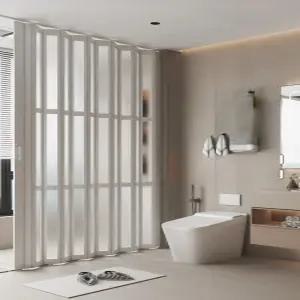 무타공 중문 슬라이딩도어 가림막 메시 타입 베란다 자바라 벌집형 간이 가벽 문