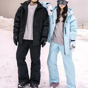 LND 윈터브리즈 스키복 상하 세트 경량 방한 방수 방풍 스판 스키 스노우보드복 팬츠 바지 남성 여성