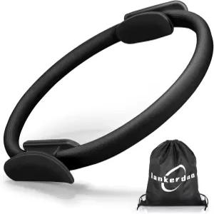 필라테스 링 피트니스 서클 14인치 요가 매직 서클과 팔 허벅지 다리 및 코어 홈 운동 기구를 위한 이중