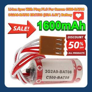 Omron C500-BAT08 3G2A9-BAT08 ER17/33 (2/3A 3.6V) 배터리 1600mAh용 플매트 카펫 러그 PLC가 있는 리튬