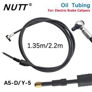 NUTT Y-5 A5-D 오일 튜브 스쿠터 전기 자전거 캘리퍼 파이프 니들 올리브 헤드 고무 캡 실버 조인트 1.35m