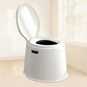 노인용 이동식 변기 캠핑 간이 화장실 실내 실외 좌식 성인