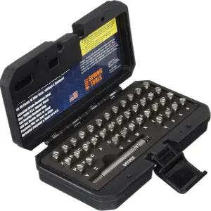 HDIDS609 해머리스 금속 스탬핑 키트 1/4인치 39피스 영숫자 스틸 스탬프 5000파운드 포스 A-Z 0-9 헤비