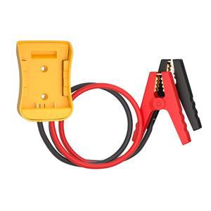 [미국배송] DE.WALT 20V 배터리와 호환되는 어댑터가 장착된 차량용 점퍼 케이블 실리콘 와이어 8AWG 2FT 악어 클립 자동차 점프 시동 차량 또는 공구 배터리용 케이블