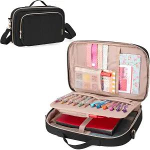Teamoy 저널 용품 보관 케이스 분리 가능한 펜 슬롯이 있는 홀더 B5 노트북용 여행 정리함 플래너 및
