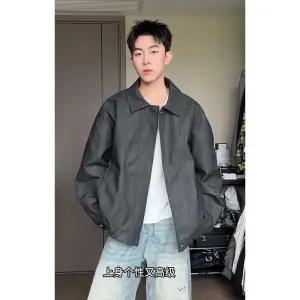 키체샵 빈티지 남친 가죽 자켓 메일라드 점퍼 코트숄카라 항공 파일럿 쇼트 나염 HO3