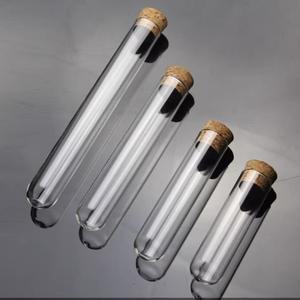 실험실 학교 유리 제품 종류에 대한 코르크 마개가있는 12 개/몫 U 자형 투명  튜브