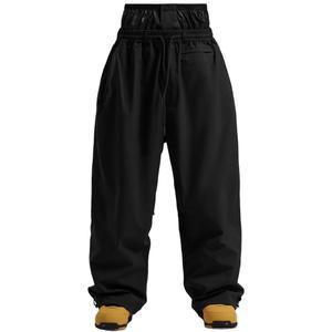 GSOU 스노우 남성 스노우 팬츠 여성 배기 스노보드 팬츠 루즈핏 단열 방풍 방수 스키 하이킹 겨울 야외용