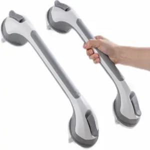 TAILI 욕조 및 샤워용 바 2팩 흡입 그랩 노약자용 헤비 듀티 샤워 핸들 탈착식 목욕 난간 욕실 안전 그립