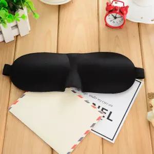 여행용 기내 낮잠 3D 입체 암막 수면안대 눈가리개 아이마스크 숙면용품 블랙
