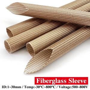 800도씨 유리섬유 튜브 HTG 케이블 슬리브  화학 섬유 유리 와이어 랩 알칼리 프리 브레이드 절연