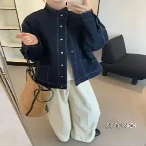 밴널스샵 여사친 데님 가을 캐주얼 코트 재킷 차이나 상의 싱글 HO3