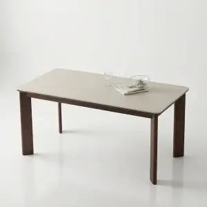 [스코나] 파인즈 포세린 세라믹 원목 4인 식탁 테이블