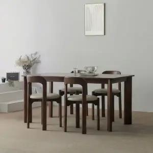 [스코나] 파인즈 원목 4인 식탁세트(의자4개)