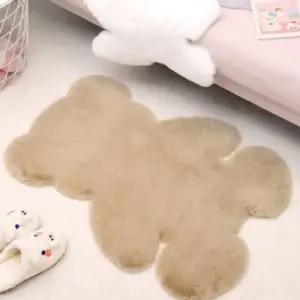 발매트 폭신 곰돌이 장모 러그 60x80cm 인테리어 카페트 카펫트