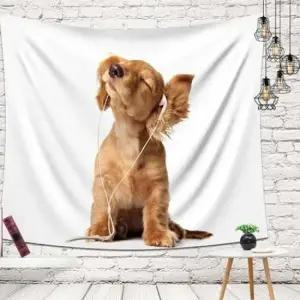 강아지포스터 프리티퍼피 패브릭 가림막 포스터 대 150X130 퍼피가림막